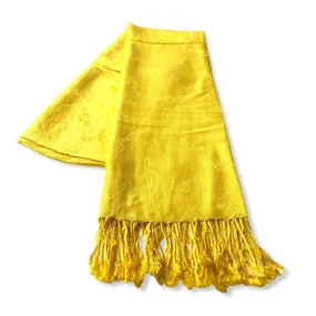 Treble Clefs Pashmina, Yellow