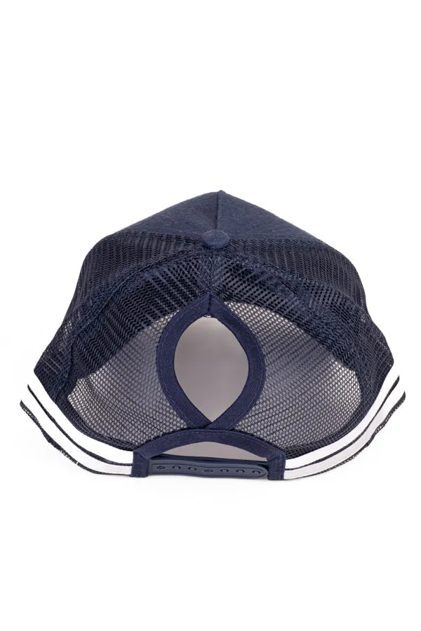 Trucker Cap - EQ Navy & Silver