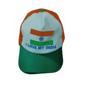 Unisex Tricolor Tiranga Cap For Specially Republic Day And Independence Day Celebration (Free Size, Colour & Design May Vary)