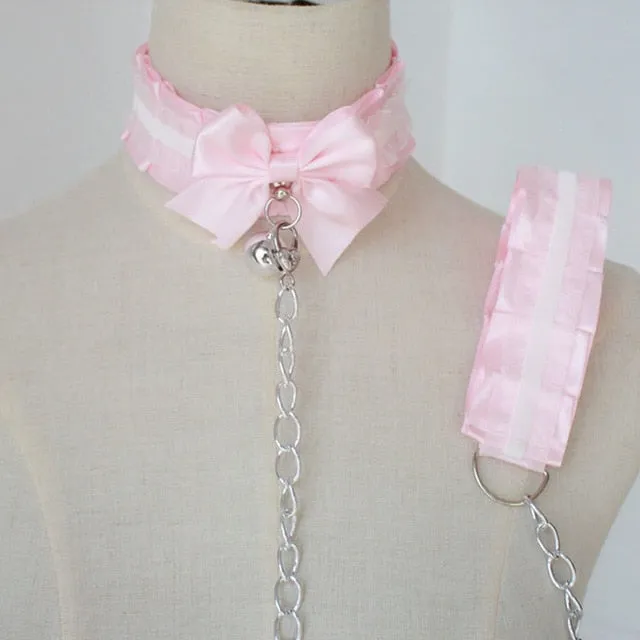 VenusFox Pink Collar Choker Lolita Cosplay