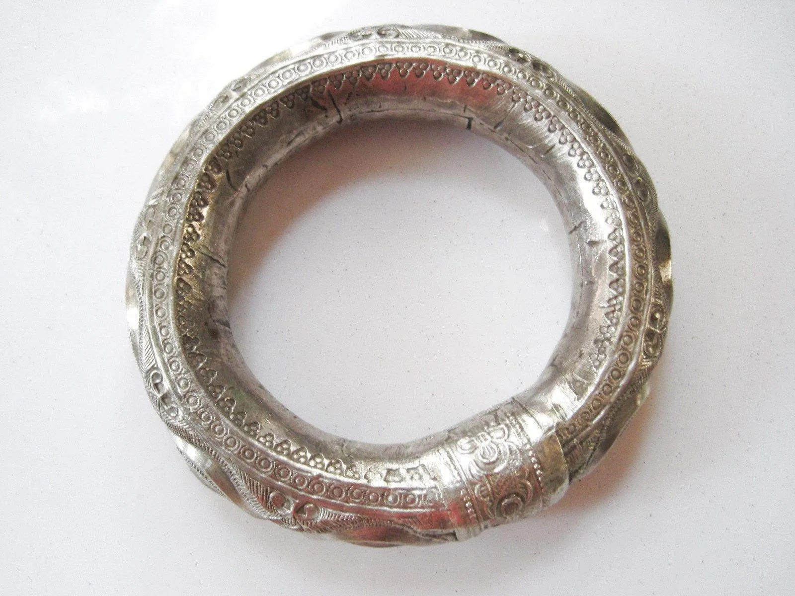 Vintage Silver Omani Rattle Bracelet